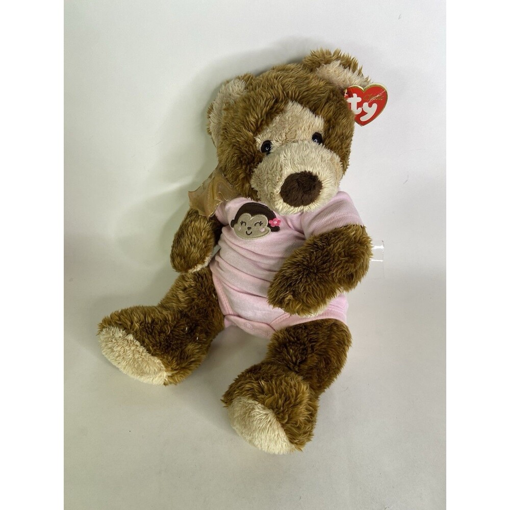 TY Classic GRIDDLES 2003 Brown Plush Teddy Bear Stuffed Animal Toy with Tag